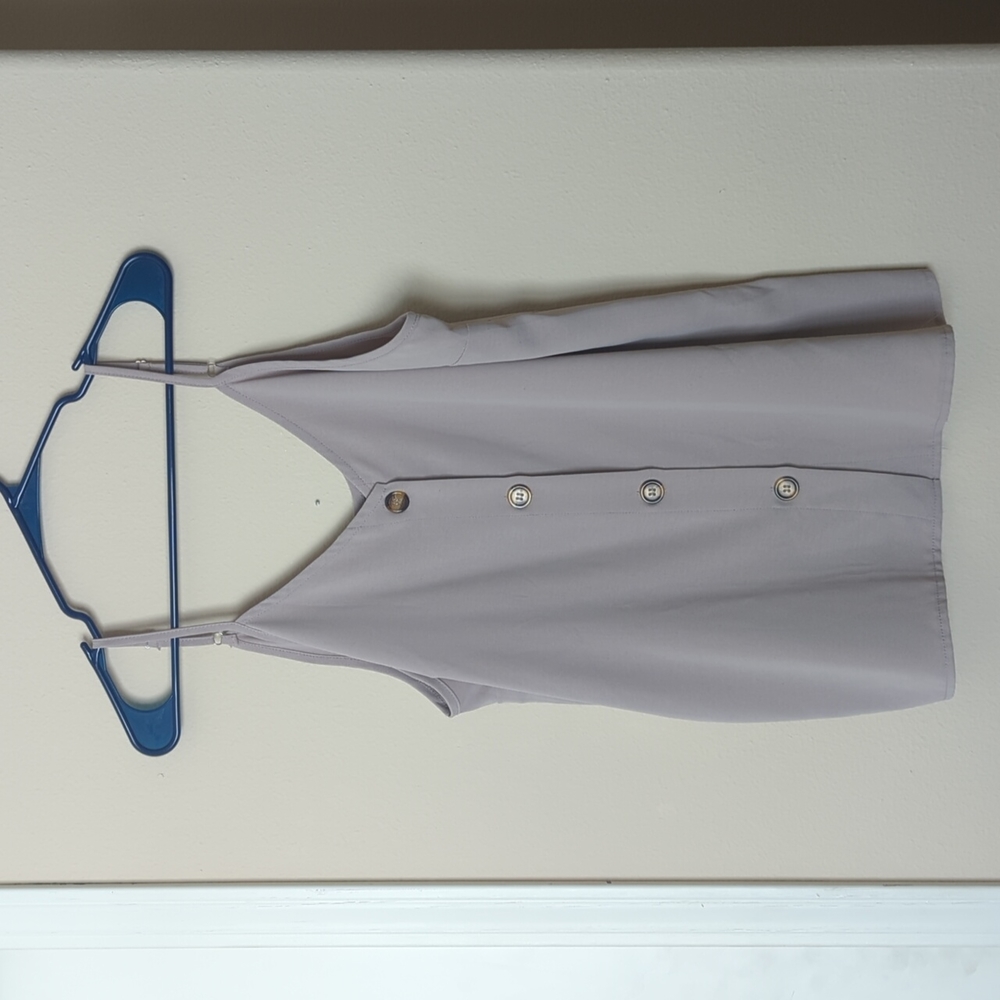Blencot Beige Spaghetti Strap Top - size L